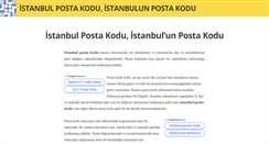Desktop Screenshot of istanbul-posta-kodu.com