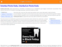 Tablet Screenshot of istanbul-posta-kodu.com